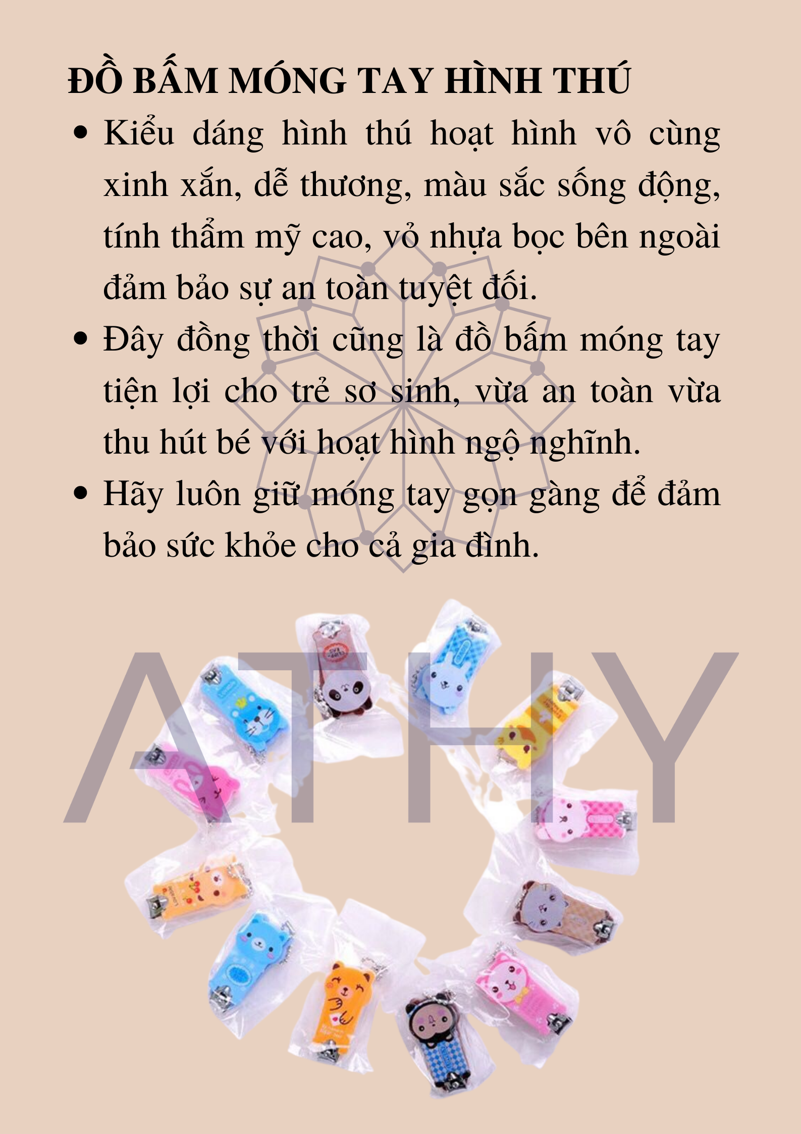Bấm móng tay hình thú dễ thương cho em bé đồ cắt móng tay phụ kiện làm nail cute dụng cụ chăm sóc móng giá rẻ