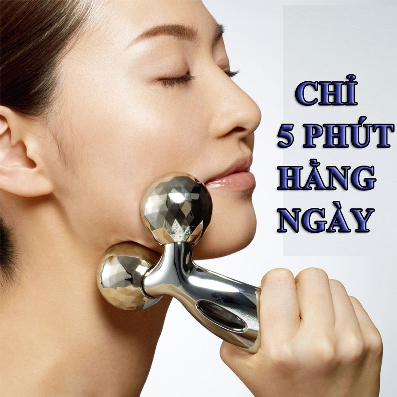Cây Lăn Massage Mặt 3D Nhật Bản, Cây Massage Lăn Mặt. Cây Lăn Thần Thánh Vừa Làm Thon Mặt Vừa Căng Da Mặt,Tạo Cằm Vline Cho Các Chị Em, Sản Phẩm Đang Được Khuyến Mãi.