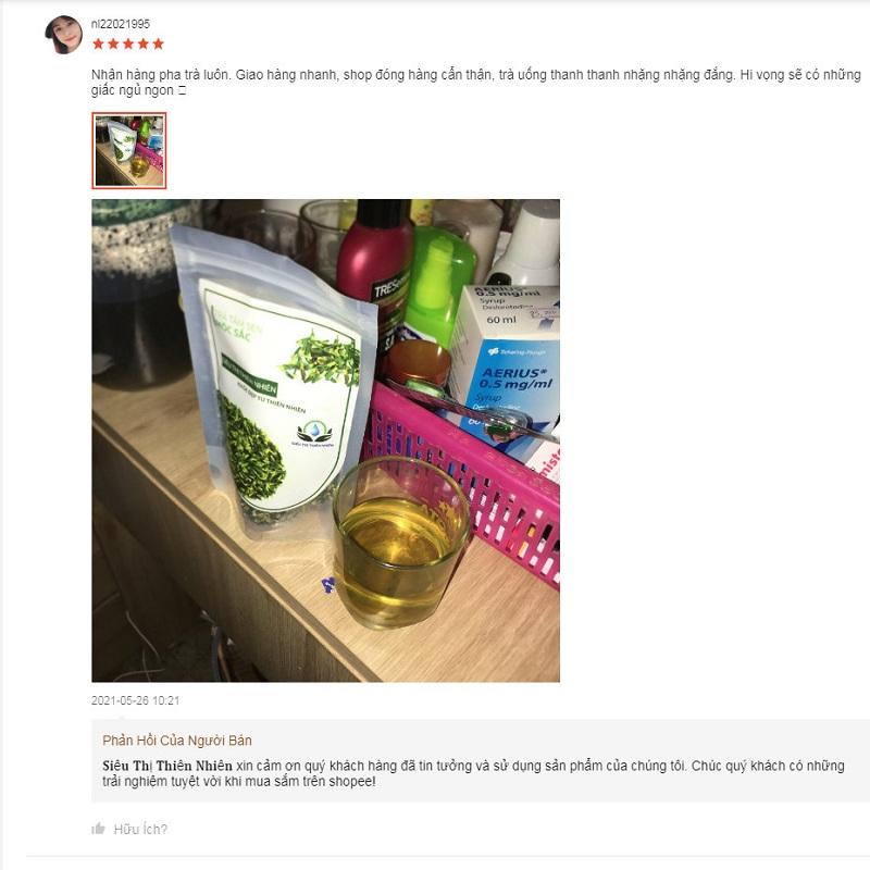 Trà Tâm Sen Khô MỘC SẮC, Trà An Thần Ngủ Ngon, Trà Tim Sen hỗ trợ mất ngủ Hạ huyết áp Phù hợp với người già huyết áp cao