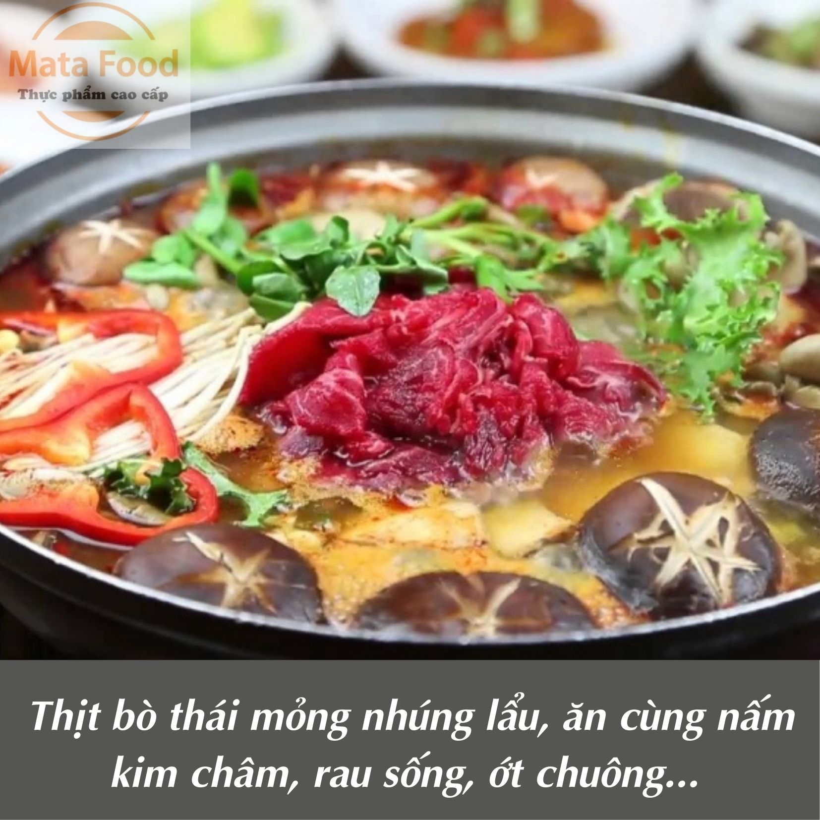 Thịt bò tơ Củ Chi nạc đùi không da 500gr - chế biến món ngon như bò tái, nhúng lẩu, nướng, hấp, xào... Matafood