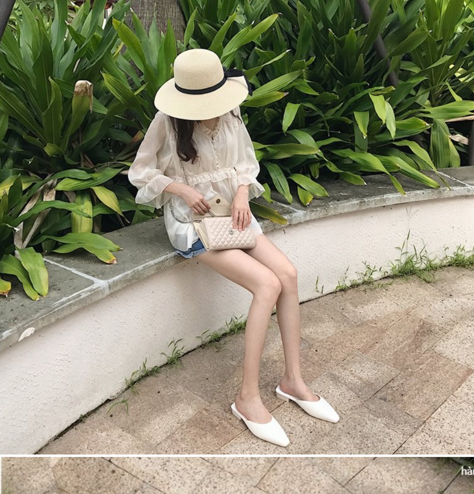 dép sục - dep nu - siêu sang chảnh -mix đồ cực bánh bèo - SẴN 3 MÀU HÀNG LOẠI MOT - DOZIMAX 12