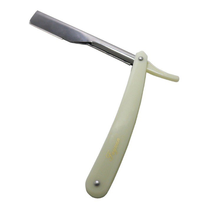 Dao cạo râu cán nhựa gấp gọn chuyên dụng, dụng cụ cạo râu cổ điển lưỡi rút cho thợ cắt tóc, dao cạo râu gập, lưỡi thép không gỉ, dao cạo lông mặt, lông mày, cạo tóc, dao khắc kiểu tóc cho nam nữ bỏ túi tiện dụng