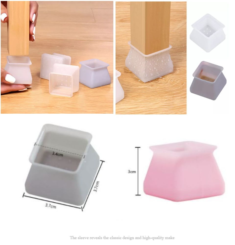 Miếng Bọc Chân Bàn Ghế Vuông Chống Xước Sàn Và Tiếng Ồn