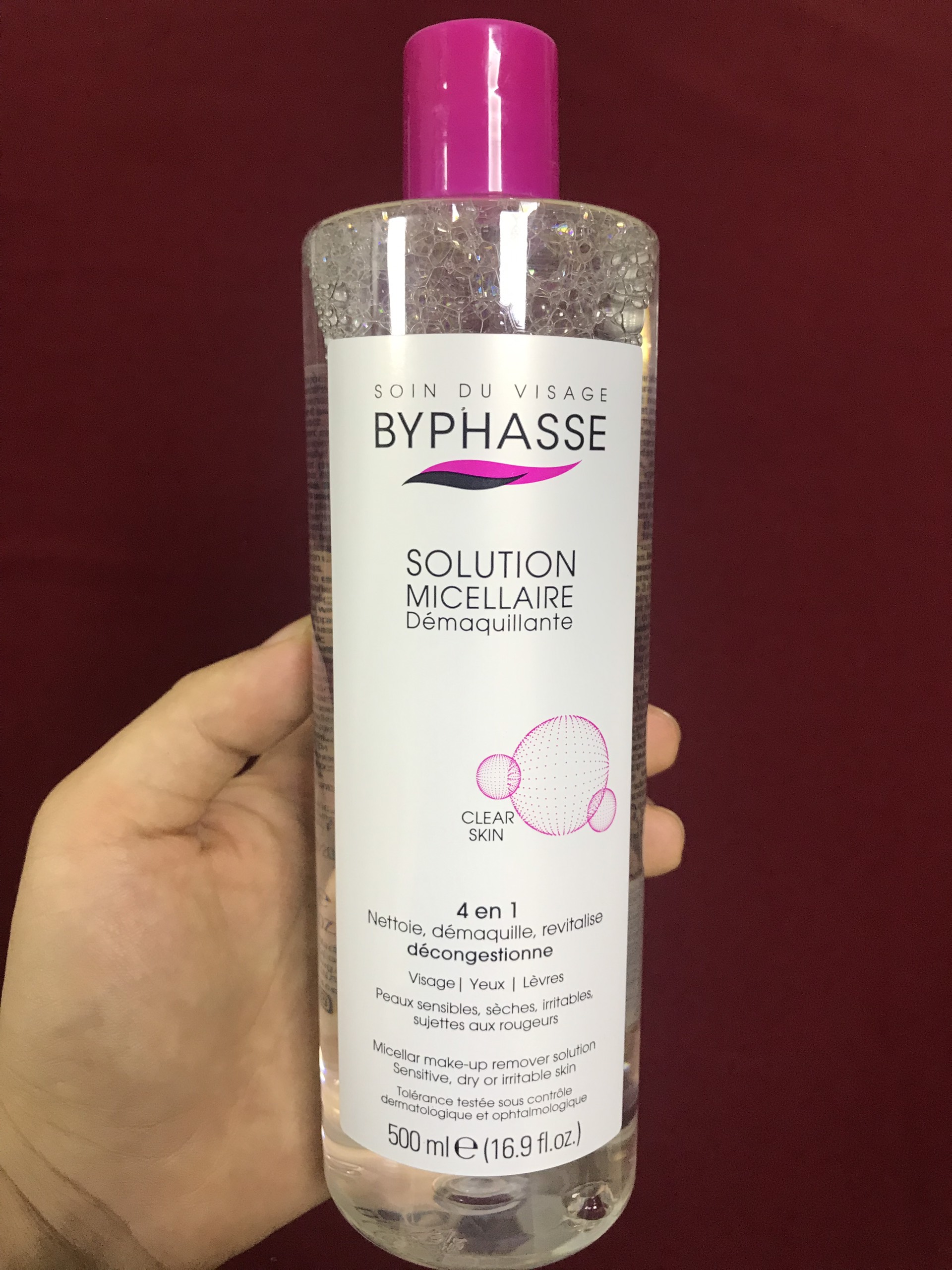 Nước Tẩy Trang Không Cồn BYPHASSE Tây Ban Nha 500ml