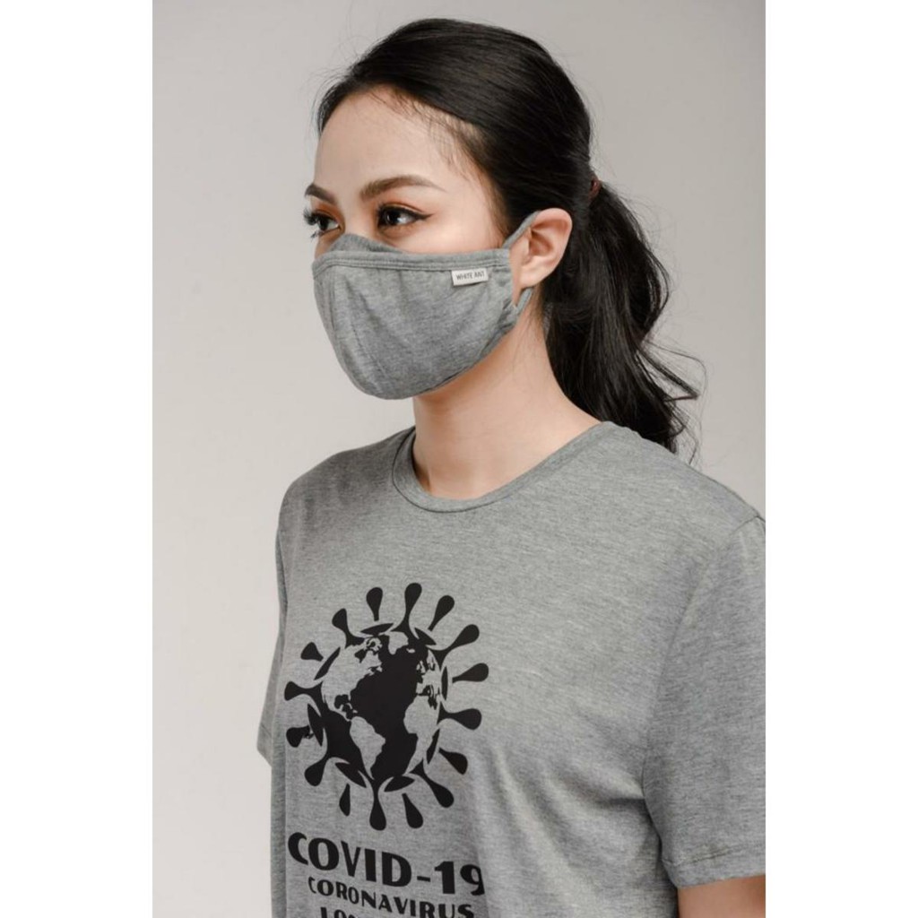 Khẩu Trang Vải Kháng Khuẩn WHITE ANT Dệt Bằng Sợi Cotton 300000002