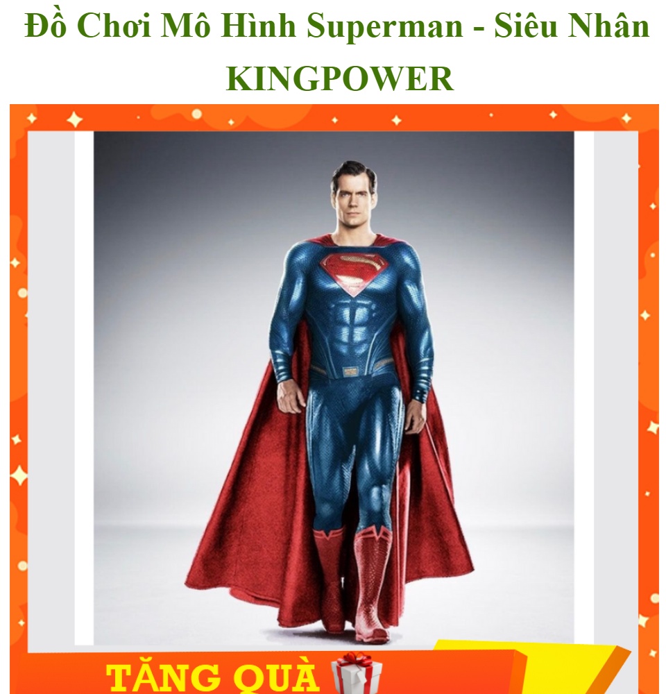 Mua Mô hình Superman Siêu Nhân Cao 30cm Khớp Cử Động LED Tiếng Nhân Vật   Tiki