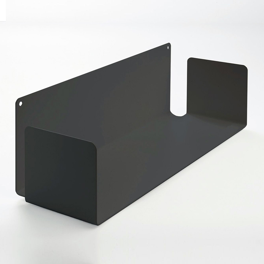 Kệ đĩa CD chữ U 60 (Set 2) - Kệ treo tường bằng thép dày 1,6mm - Sơn tĩnh điện màu Trắng/ Đen hiện đại - Tặng kèm bộ ốc vít và đầu bịt ốc