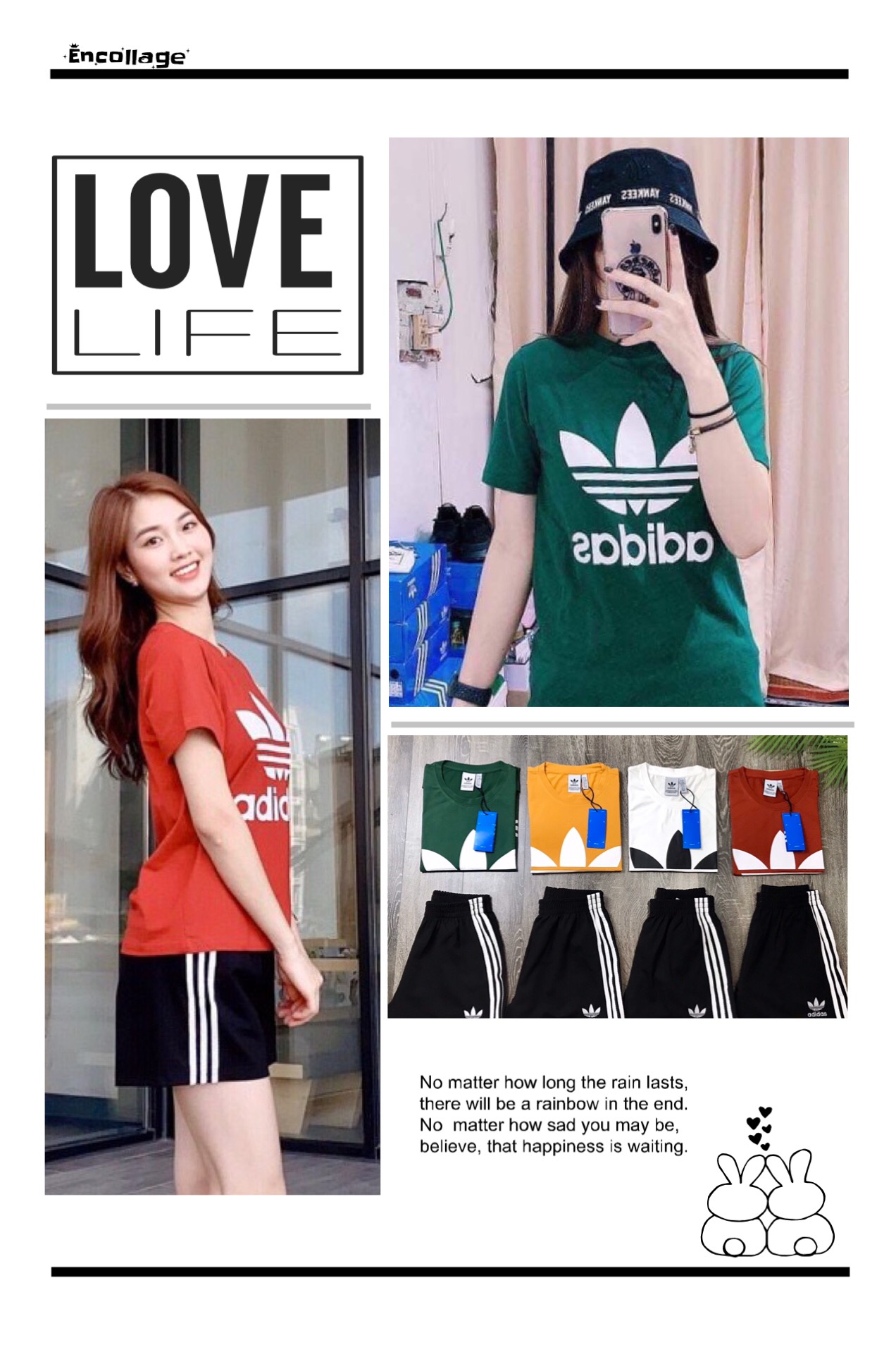 Set bộ quần áo adidas nữ; Bộ đồ mặc nhà nữ vải cotton siêu xinh, thấm mồ hôi cực tốt; Đồ bộ đồ đẹp; Đồ ngủ; Bộ lửng-Đan cherry