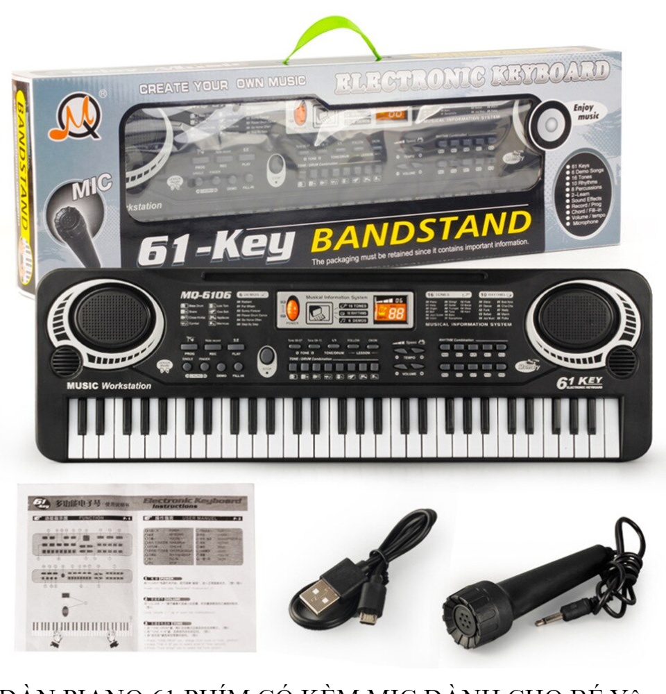 [ Tặng 2 quà ngẫu nhiên ] Đàn Piano - Đàn Piano 61 phím Đàn cho bé Đồ chơi cho bé