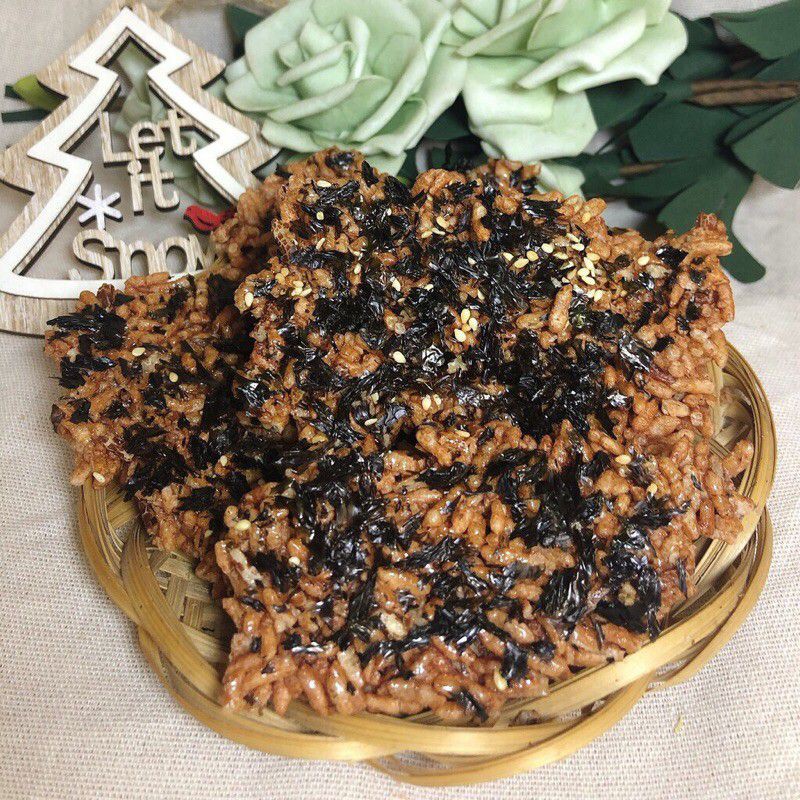 Cơm cháy GẠO LỨT chà bông - cơm cháy gạo lứt rong biển giòn - Đồ ăn vặt - ăn kiêng - đồ ăn - bánh ăn vặt