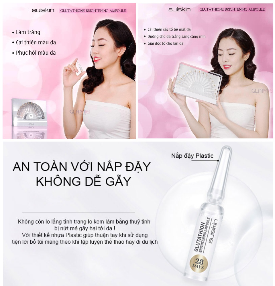 Set Tinh Cht Dng Trng Da, M Thm Nm Suiskin Glutathione Brightening Ampoule 1.5ml _ Suiskin Chnh Hng | Lazada.vn Set Tinh Cht Dng Trng Da, M Thm Nm Suiskin Glutathione Brightening Ampoule 1.5ml _ Suiskin Chnh Hng | Lazada.vn