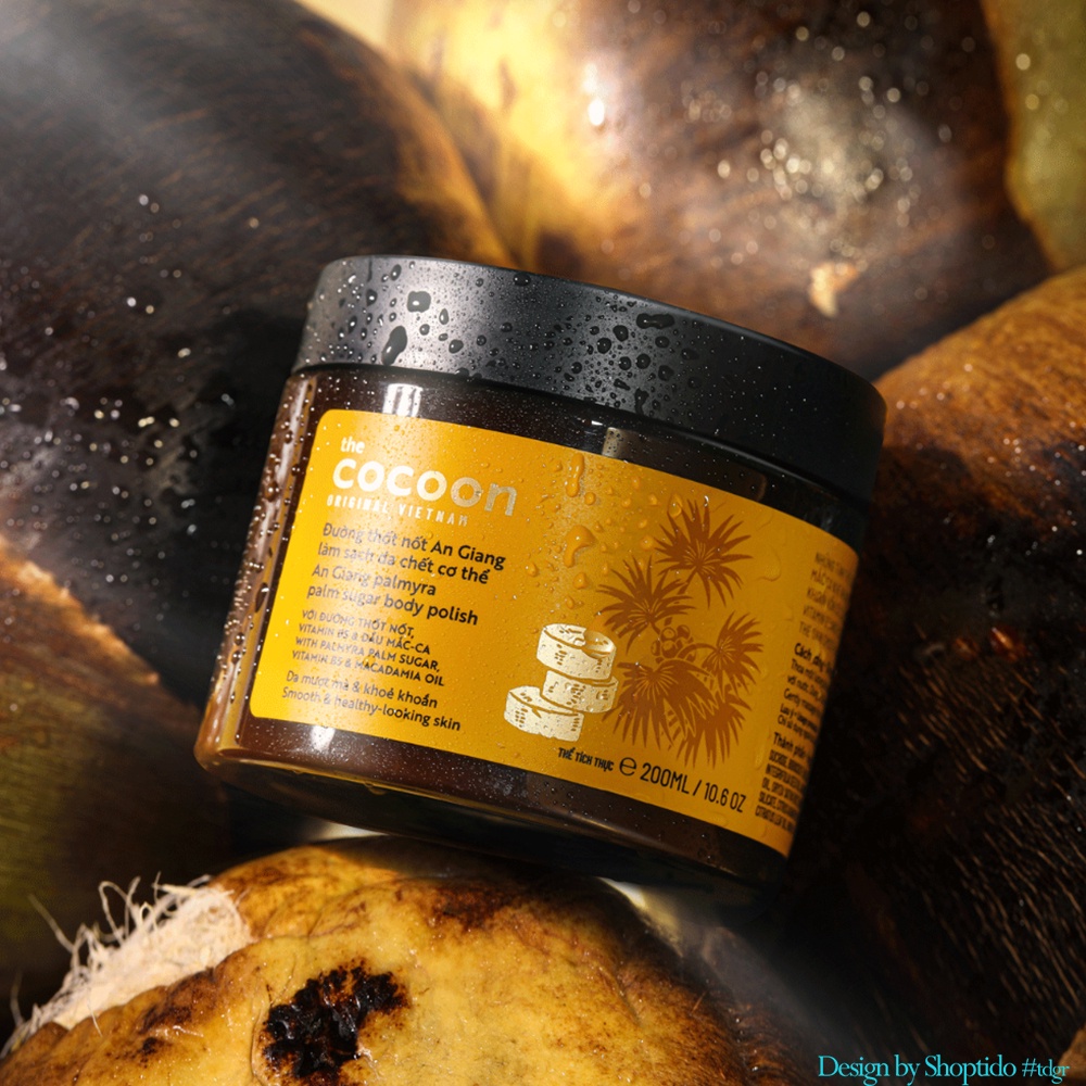 Tẩy da chết body đường Thốt Nốt An Giang Cocoon 200ml NPP Tido88