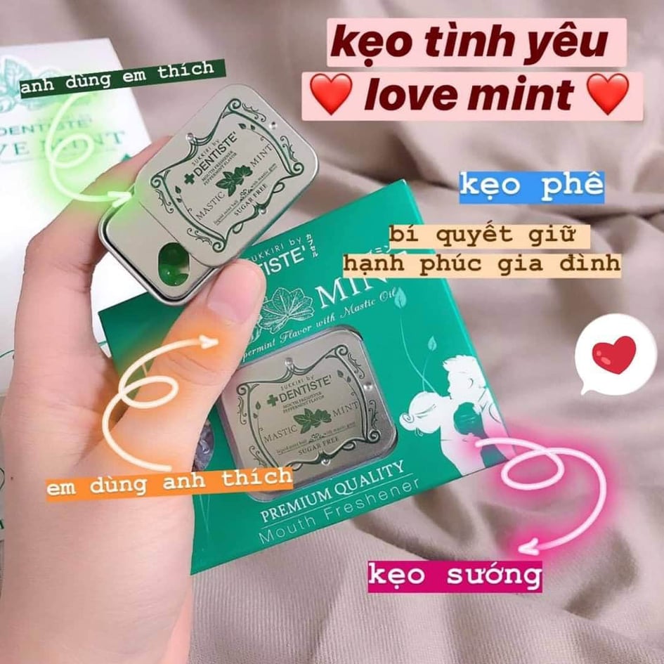 Kẹo Ngậm Phòng The Bạc Hà Love Mint Thái Lan - KẸO NGẬM BJ