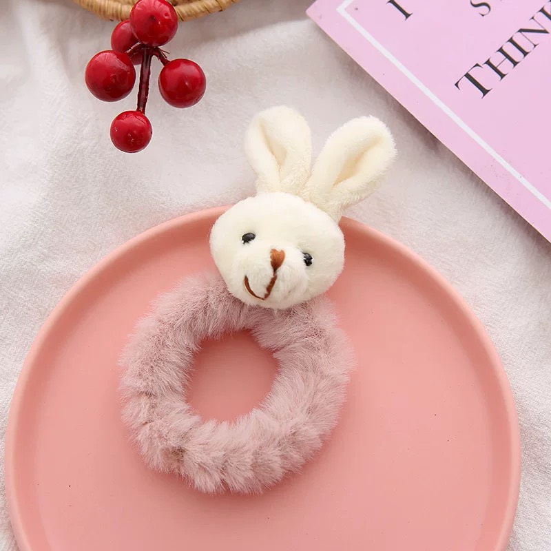 Dây Buộc Tóc Hình Thú 3D Cho Nữ - Dây Cột Tóc Hình Gấu , Thỏ (1 Chiếc)