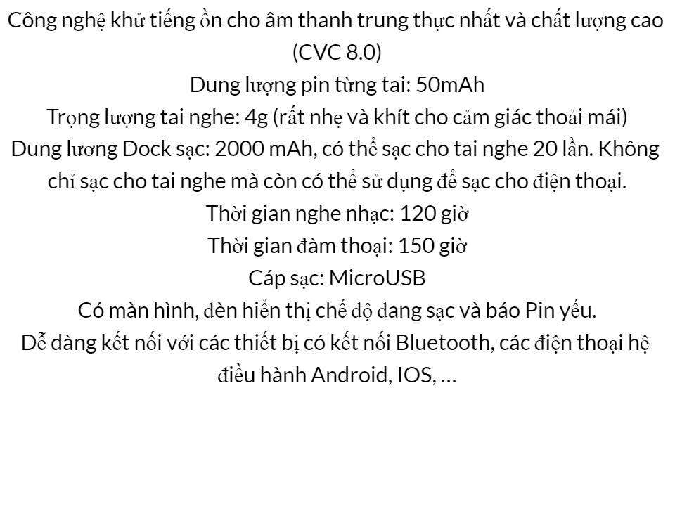 Tai Nghe Bluetooth Amoi F9 Bản Pro Quốc Tế Chip 5.0 , Chống Nước , Nút Cảm Ứng - Tai Nghe Bluetooth Amoi F9, Tai Nghe Bluetooth Nhét Tai Cho mọi dòng máy - Tai nghe buetooth không dây 10