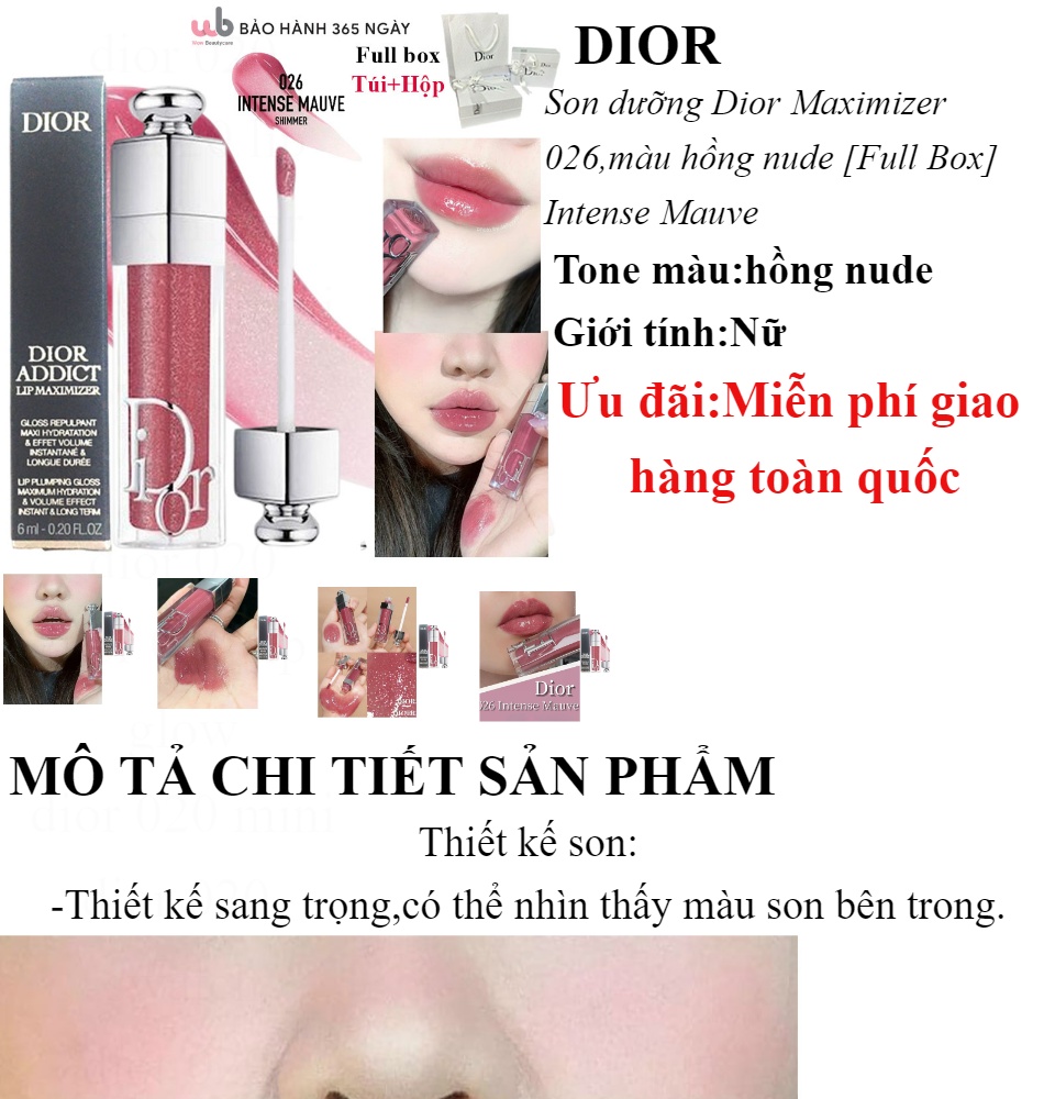 Christian Dior Addict Lip Maximizer Gloss   026 Intense Mauve 6ml02oz   Fresh Beauty Co New Zealand