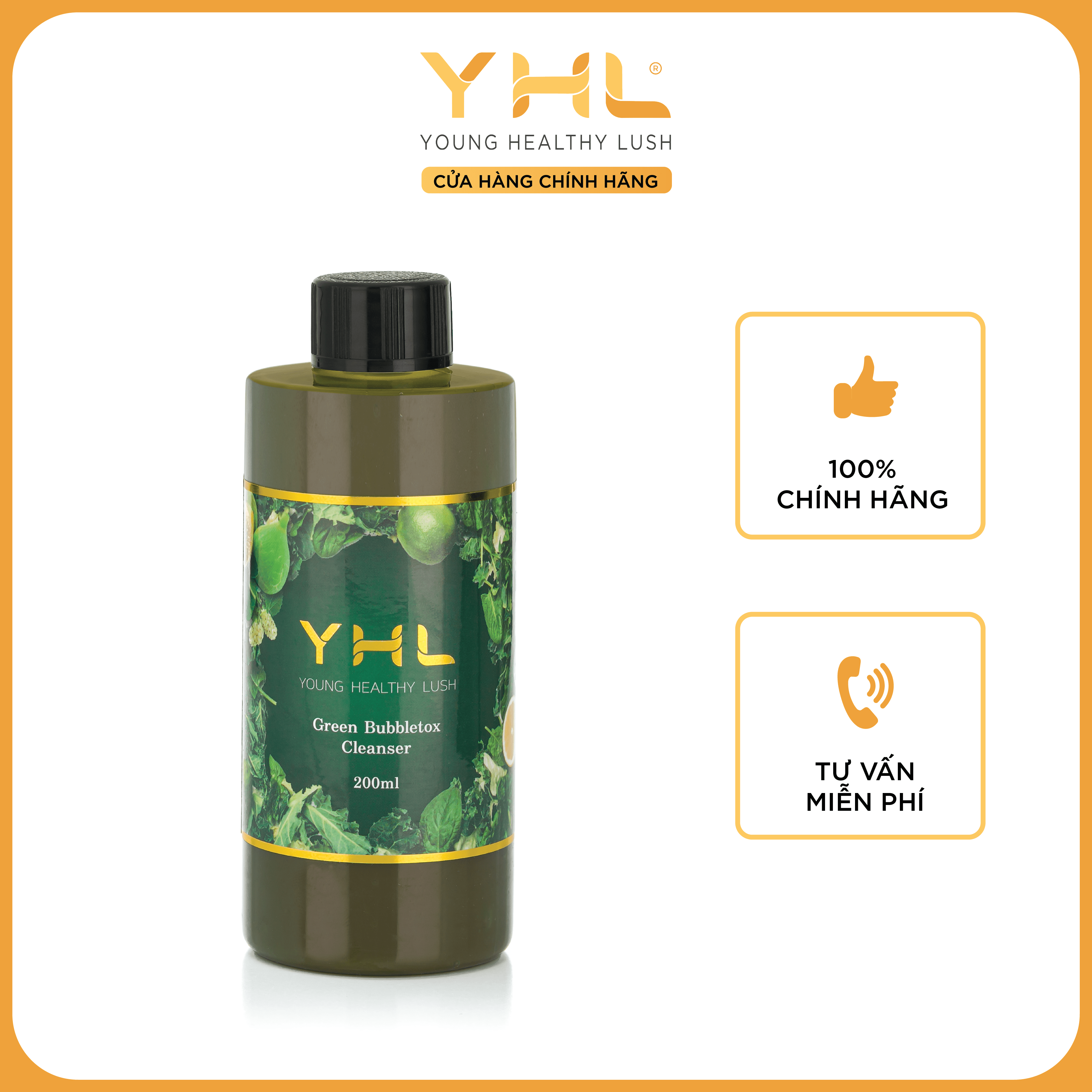 Sữa Rữa Mặt Thải Độc Rau Củ Quả YHL Làm Sạch Da, Cấp Ẩm, Giảm Và Ngăn Ngừa Mụn 200ml Hàn Quốc