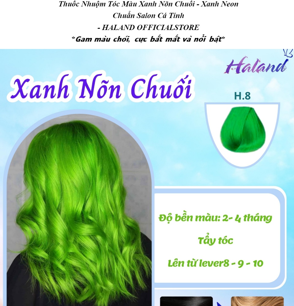 Top 78 về tóc màu xanh neon damrieduvn