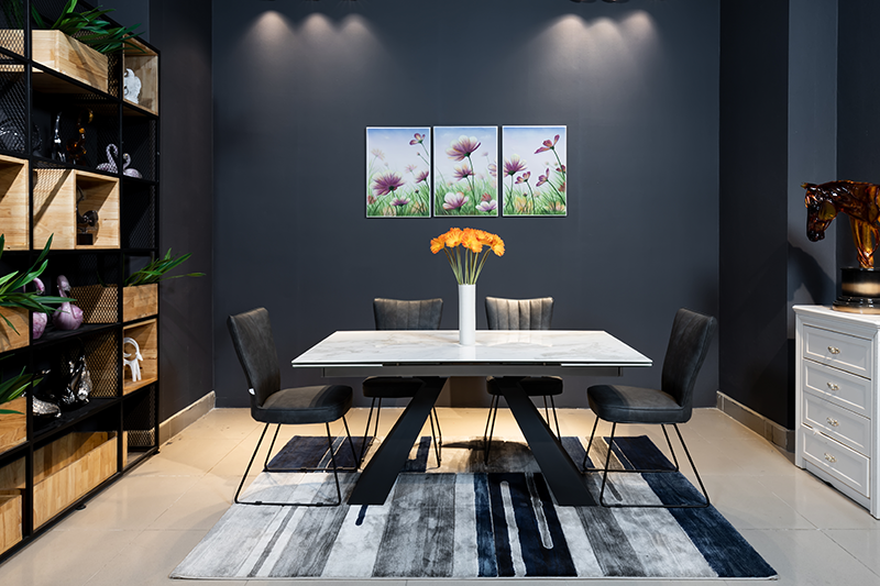 Bàn ăn thông minh mặt đá T839