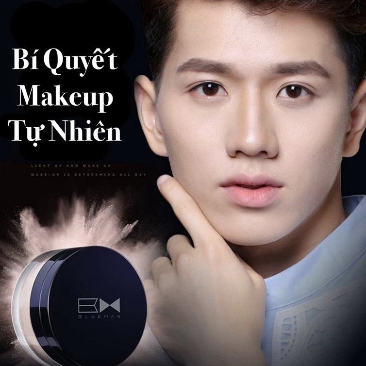 Phấn Phủ BB Cream Makeup Kiểm Soát Dầu Kết Hợp Che Khuyết Điểm Blueman 10g Cao Cấp