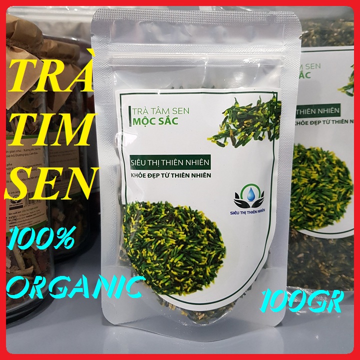 Trà Tâm Sen Khô MỘC SẮC, Trà An Thần Ngủ Ngon, Trà Tim Sen hỗ trợ mất ngủ Hạ huyết áp Phù hợp với người già huyết áp cao