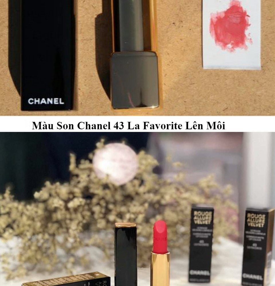 Review Son Chanel 43 Màu Hồng Cam  Lipstickvn