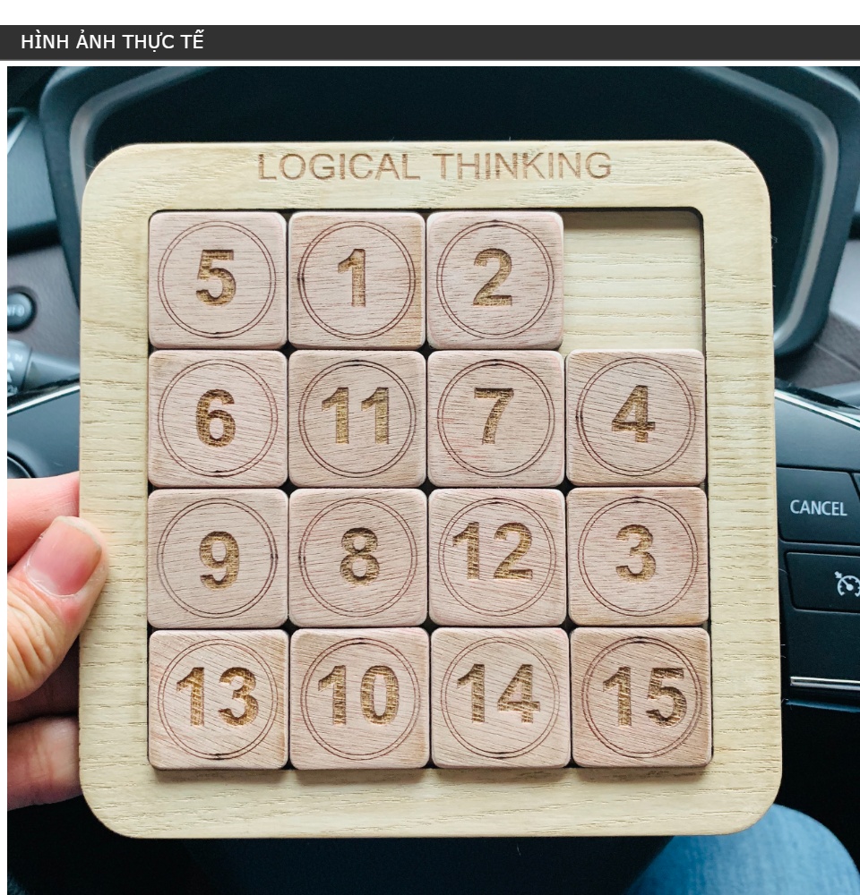 Trò Chơi Logical Thinking,Thử Thách Sắp Xếp 15 Số Theo Thứ Tự Rèn Luyện Trí Tuệ Và Tư Duy Logic,Đồ Chơi Gỗ,Đồ Chơi Trẻ Em Board Game Trí Tuệ | Lazada.vn