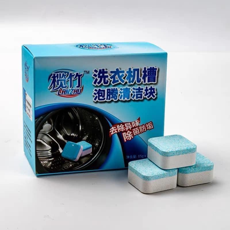 VIÊN TẨY LỒNG GIẶT CAO CẤP HỘP 12 VIÊN - COMBO 12 VIÊN SỦI LÀM SẠCH VÀ KHỬ MÙI MÁY GIẶT CỰC TỐT