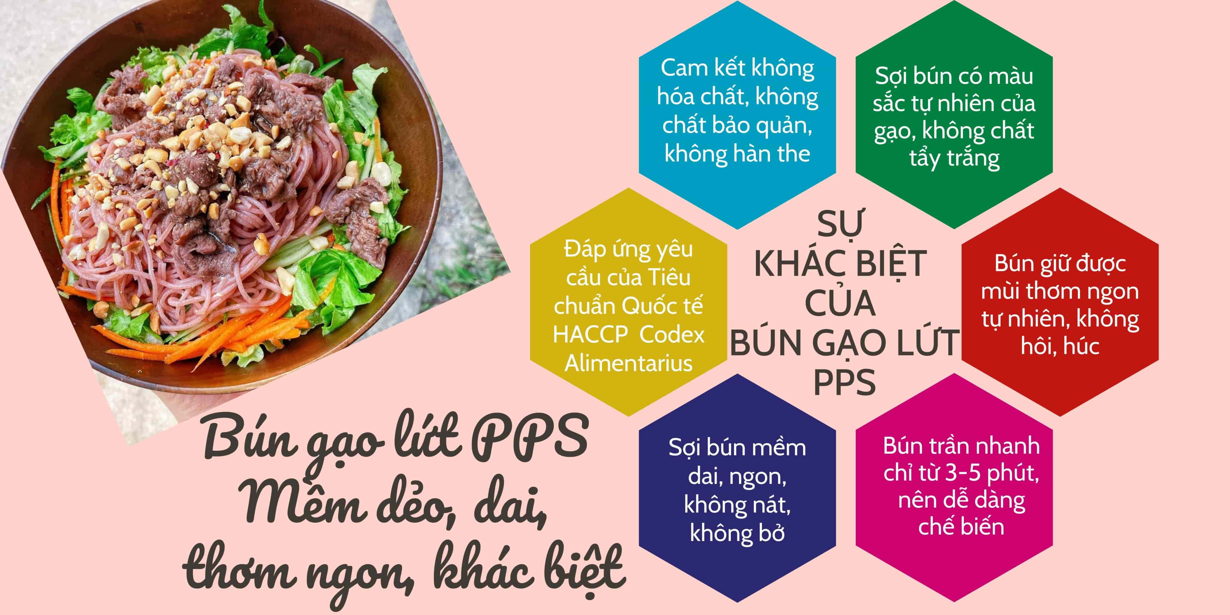 Combo bún phở PPS siêu ngon, siêu tiết kiệm (Bún PPS 500g, Phở PPS 500g, Bún gạo lứt PPS 300g)[Noodi]tiện lợi một click là mua trọn combo bún healthy cho gia đình mình