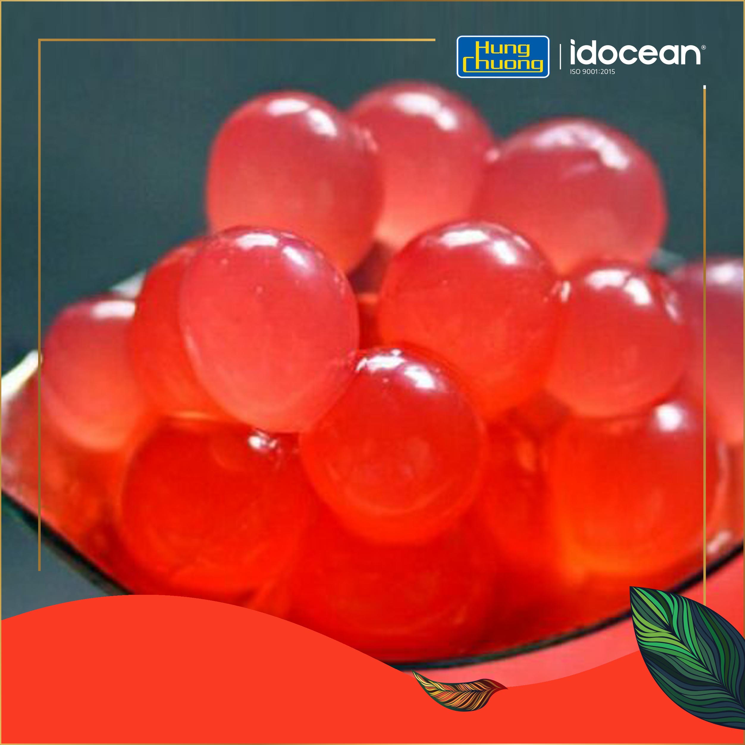 Hạt Thủy Tinh Dâu - Hùng Chương - 1kg & 3.2kg - Topping tuyệt hảo cho thức uống (hạt jelly, thạch jelly, topping trà sữa)