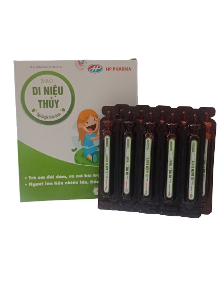 Hết đái dầm, ra mồ hôi trộm, giảm tiểu đêm, tiểu nhiều lần - Siro Di Niệu Thủy - Hộp 10 ống x 10ml