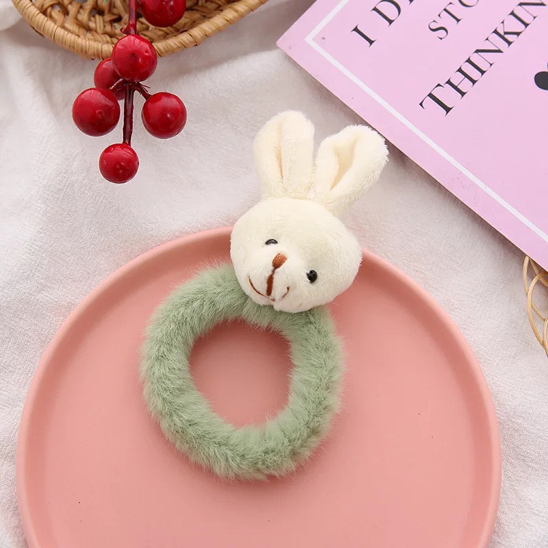 Dây Buộc Tóc Hình Thú 3D Cho Nữ - Dây Cột Tóc Hình Gấu , Thỏ (1 Chiếc)