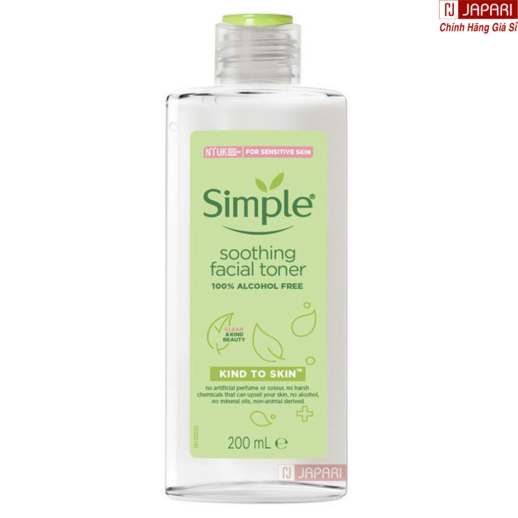 Combo Simple Skincare 3 Món CHÍNH HÃNG Bộ Chăm Sóc Da Mặt CAO CẤP: Sữa Rửa Mặt + Toner Nước Hoa Hồng + Nước Tẩy Trang - Srm Cho Da Nhạy Cảm, Da Dầu Mụn, Da Khô + Tonner  - Sua Rửa Mặt Cho Nam Nữ - Mỹ Phẩm Giá Sỉ JAPARI