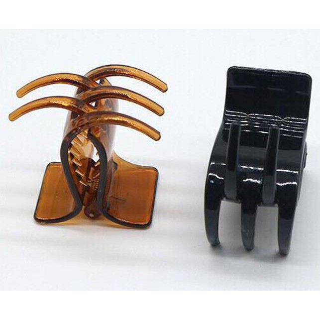 Kẹp Tóc Càng Cua 5 Răng Chống Gãy - Kẹp càng cua 5 răng Loại 1 Kiểu đầu vuông Chất liệu nhựa nhám. Giúp cặp tóc, Búi tóc gọn gàng, dễ thương, thời trangMàu Ngẫu Nhiên - Kẹp tóc càng cua 5 răng dễ thương trong suốt