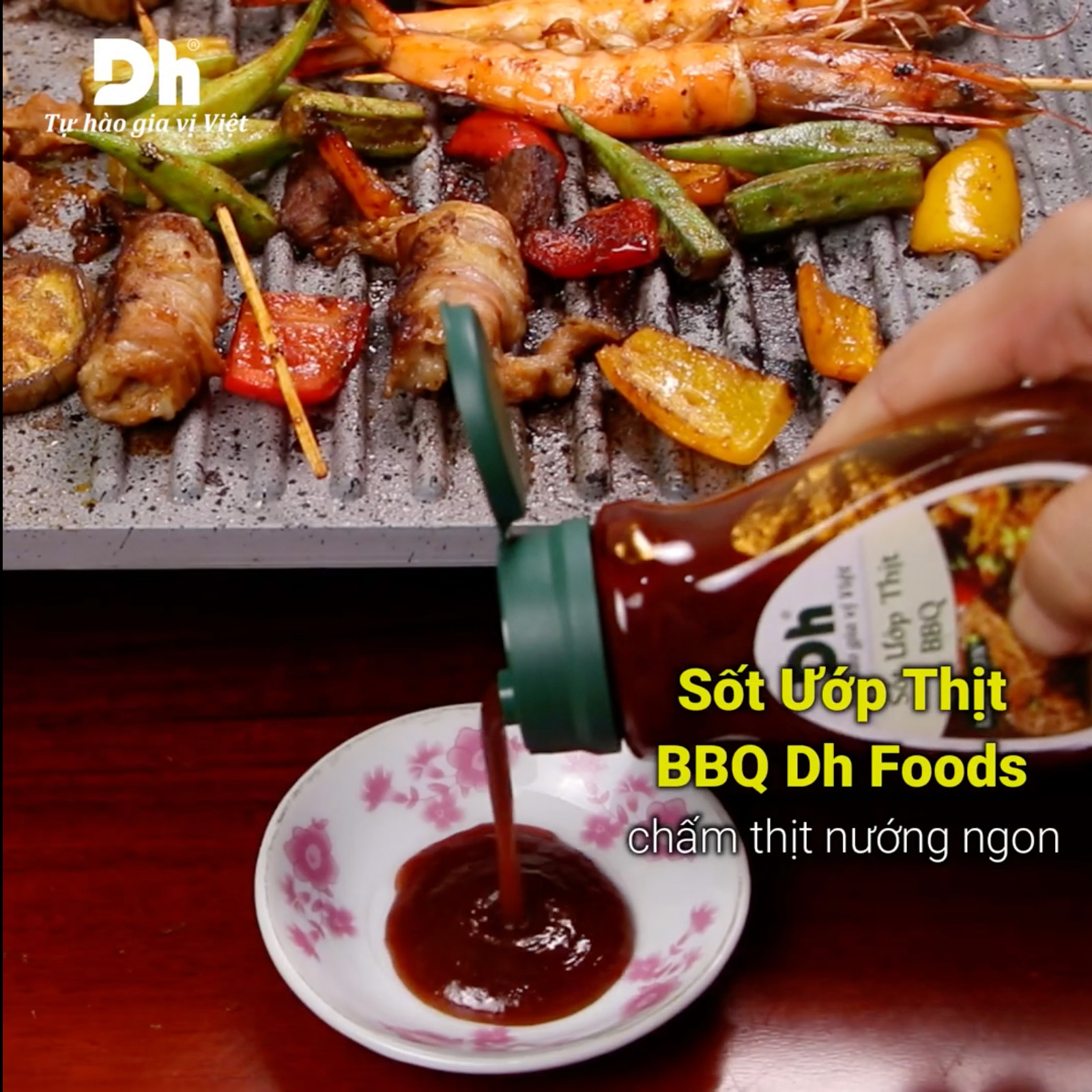 Sốt ướp thịt BBQ DH Foods gia vị nước xốt chế biến hải sản đồ nướng 200gr