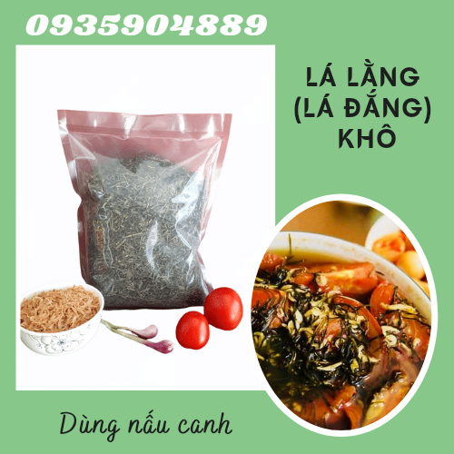 lá lằng khô nấu canh ( lá đắng - lá mật vịt - lá chân chim )