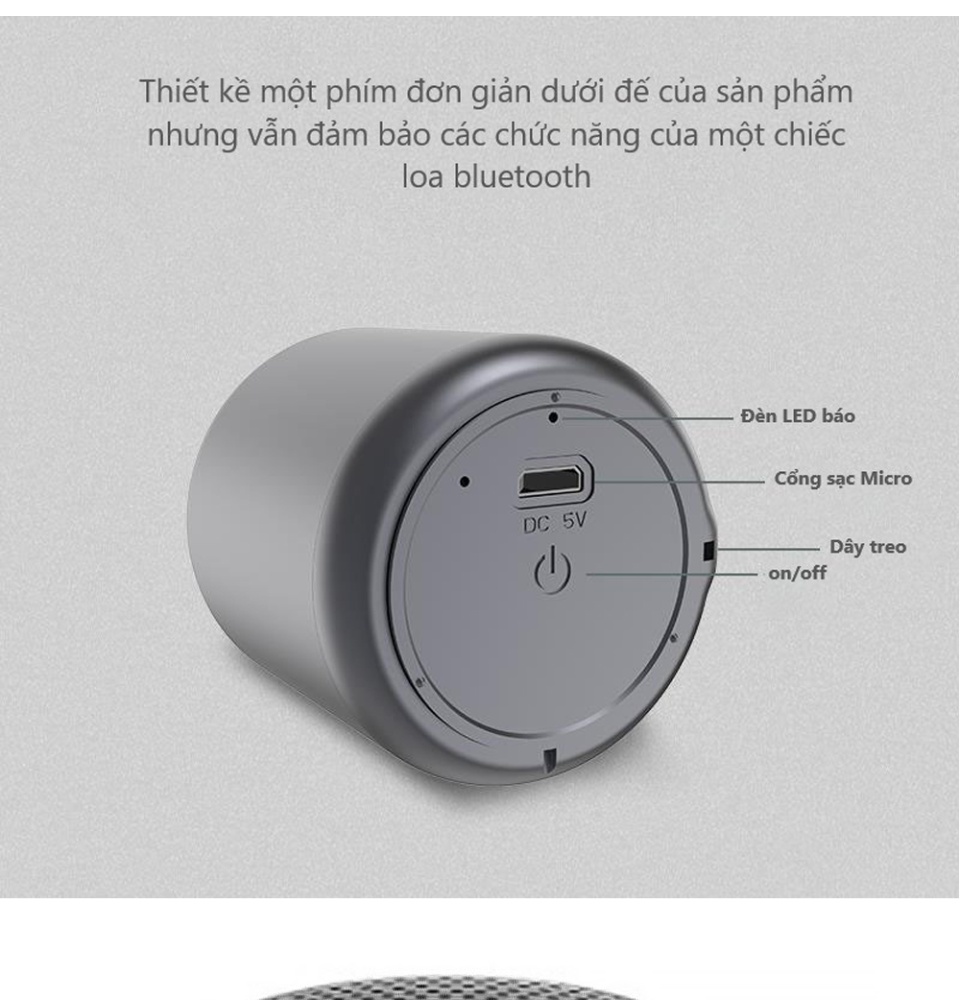 Loa bluetooth mini TWS nhỏ gọn âm thanh vượt trội LittleFun PKCB - Hàng chính
