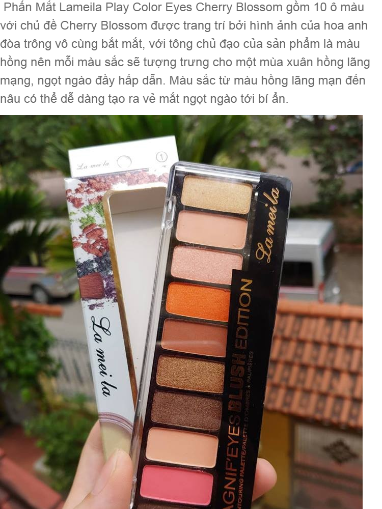 Bảng Phấn Mắt Lameila 10 ô MAKE UP