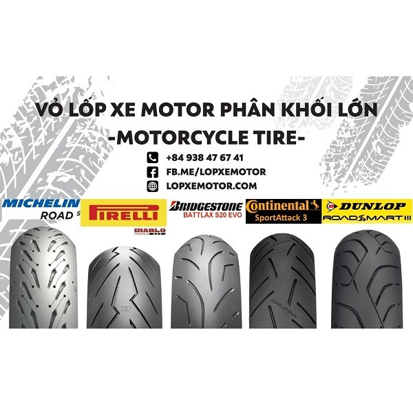 Vỏ lốp xe motor phân khối lớn - Motorcycle Tire