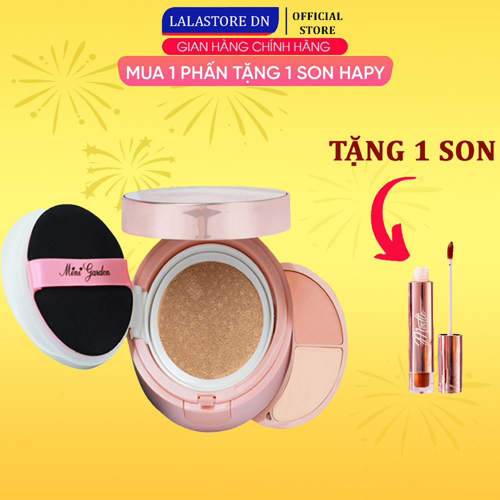 Phấn nước cushion che khuyết điểm maekup 3in1 MiniGarden SPF40+/PA+++ LALASTORE