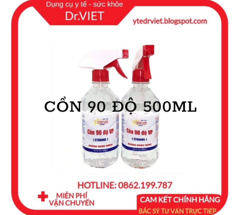 Cồn 90 Độ 500ml Vĩnh Phúc dùng tiệt trùng các dụng cụ y tế, bề mặt trong y tế, nồng độ cao khả năng sát trùng vết thương ngoài hiệu quả, sát khuẩn tay, vệ sinh diệt khuẩn tốt, hàng chính hãng - DrViet 58 Cồn 90 Độ 500ml Vĩnh Phúc dùng tiệt trùng các dụng cụ y tế, bề mặt trong y tế, nồng độ cao khả năng sát trùng vết thương ngoài hiệu quả, sát khuẩn tay, vệ sinh diệt khuẩn tốt, hàng chính hãng - DrViet
