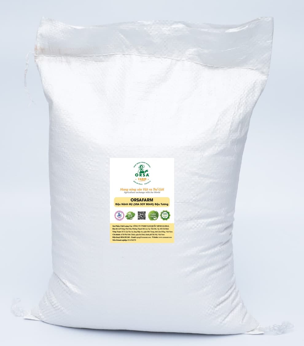 Orsafarm Đậu Nành Mỹ (USA Soy Bean) 500gram, 800gram, 1kg, 5kg – Đậu nành hạt, đậu nành có tác dụng gì? Đậu nành có tác dụng gì? đậu nành có tốt cho người tiểu đường? Đậu nành Mỹ loại 1 hạt đậu nành Mỹ