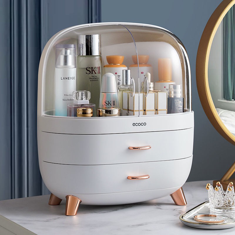 Kệ đựng mỹ phẩm Ecoco đủ size, đủ màu tủ đựng mỹ phẩm, tủ đựng đồ ecoco 3 ngăn cao cấp mẫu Hộp đựng mỹ phẩm, son, đồ trang điểm Ecoco 3 NGĂN để bàn