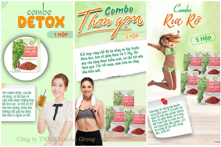 GẠO LỨT CẦN TÂY - Giữ dáng đẹp da thanh lọc cơ thể