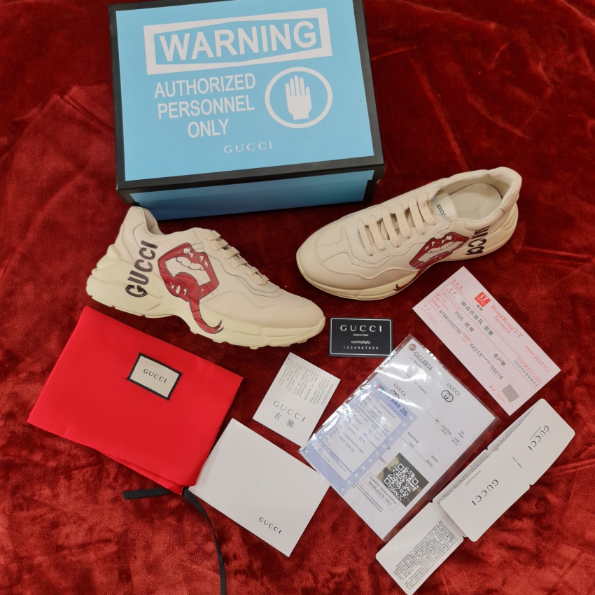 Giày Gucci Rhyton Môi Lưỡi Cao Cấp