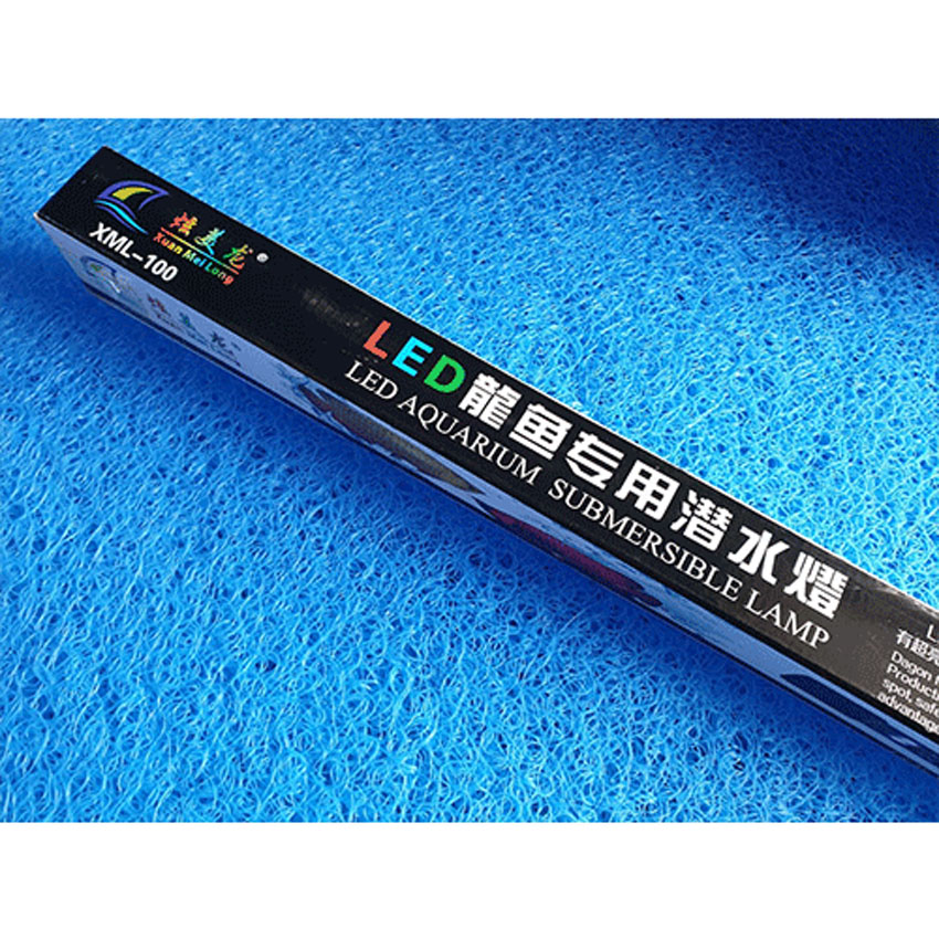 Đèn LED XML 85%  cho hồ bể cá rồng 80cm - 1m, dài 80cm, 2 hàng, ánh sáng vàng