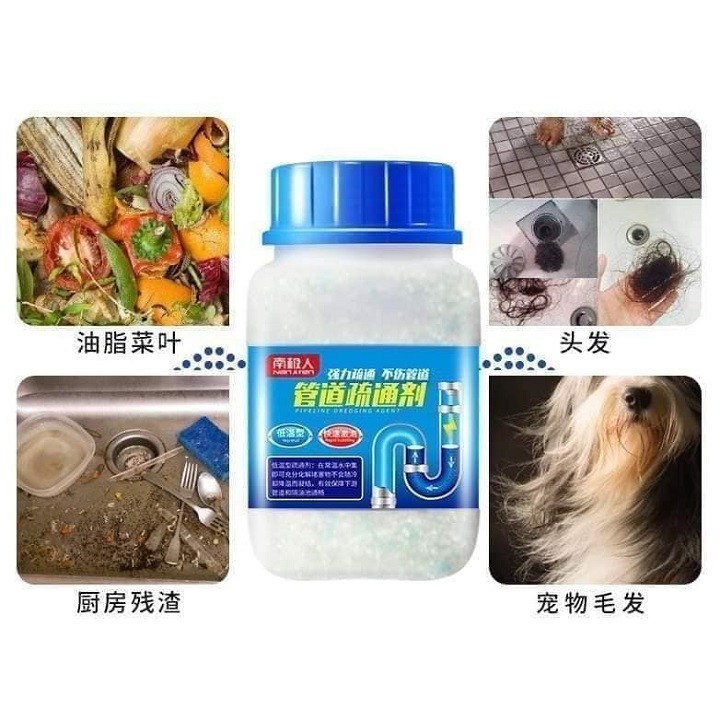 Bột Thông Cống - La Bô - Thông Bồn Cầu Cực Mạnh Đa Năng - Bột Chống Tắc Nghẽn - Bảo Dưỡng Các Đường Ống Nước