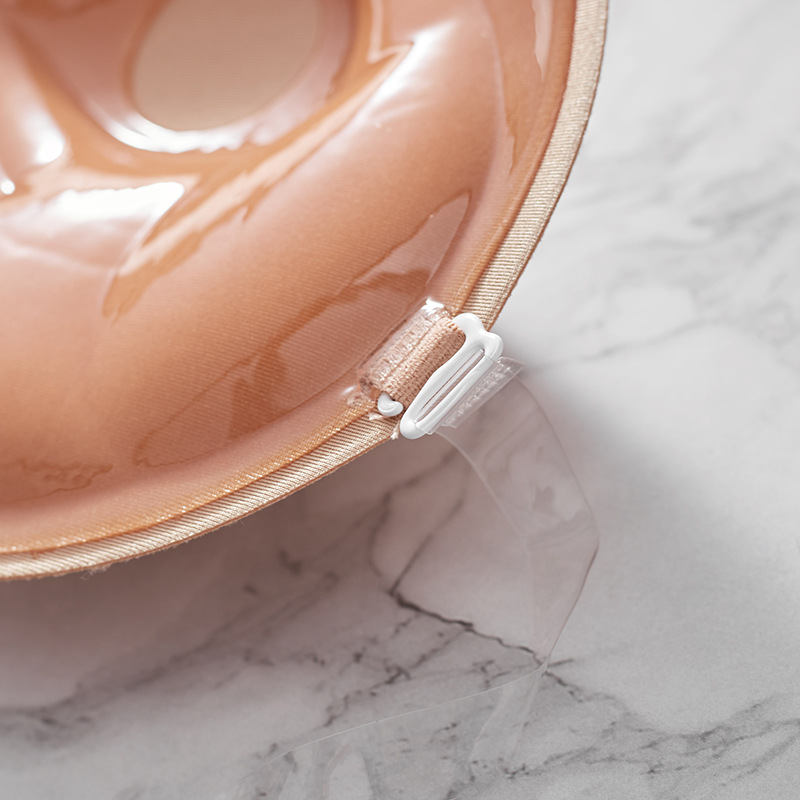 áo bra dán ngực cài trước siêu nâng ngực, áo dán silicon đệm dày có tặng kèm dây áo trong suốt