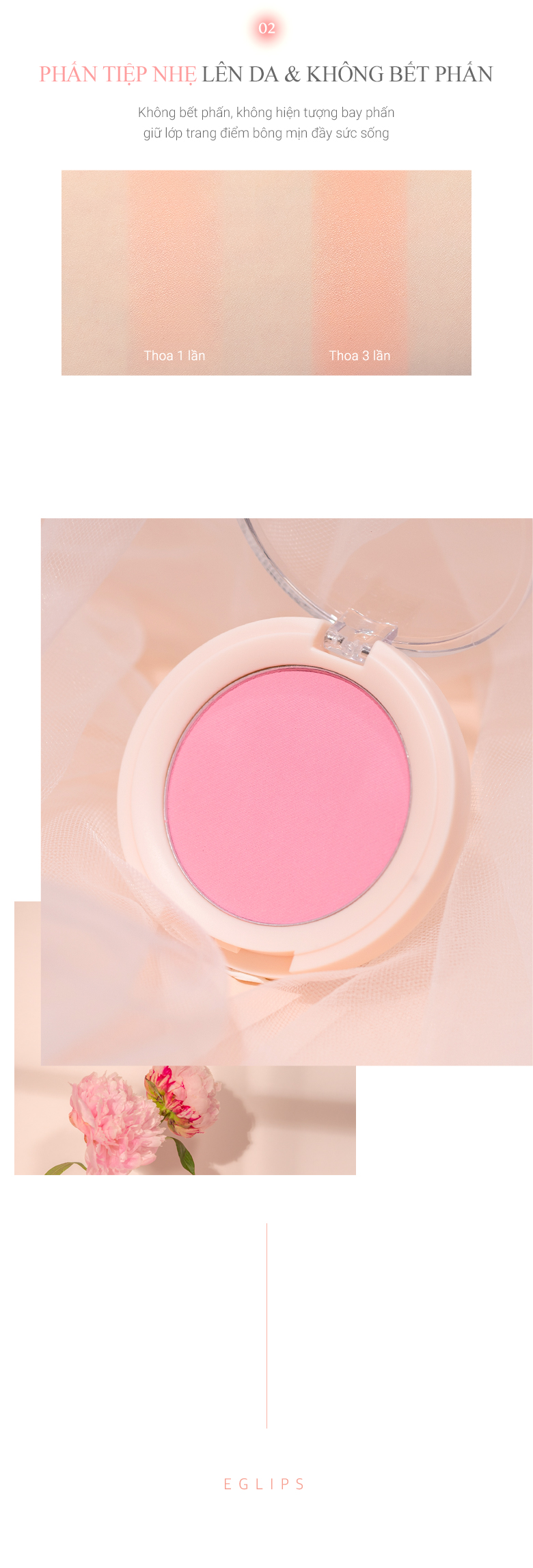 Phấn má hồng Eglips Cheek Fit Blusher (Có chọn màu)