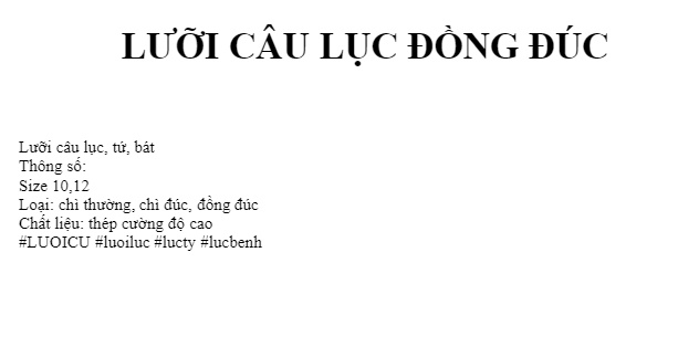 Lưỡi câu lục đồng đúc thép cường độ cao - lưỡi 10
